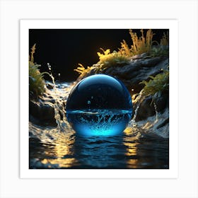 Water Sphere Art Print