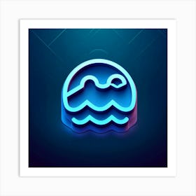 Neon Logo 2 Art Print