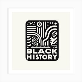 Black History Logo Art Print