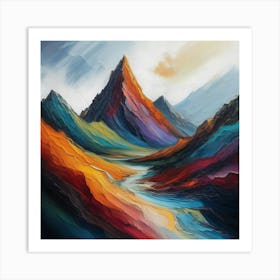 Scottish Mountains Art Print