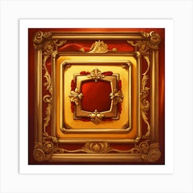 Gold Frame Wall Decoration Art Print