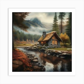 Cabin In The Woods 12 Art Print