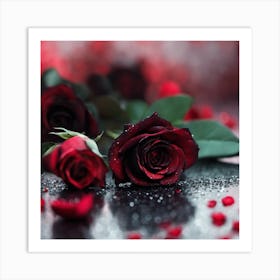 Red Roses Art Print