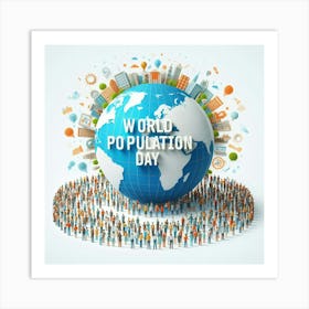 World Population Day Art Print