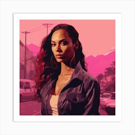 GTA Style Joan Smalls Art Print