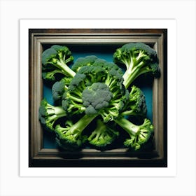 Framed Broccoli 1 Art Print