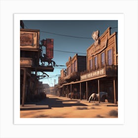 Old West Town 39 Art Print