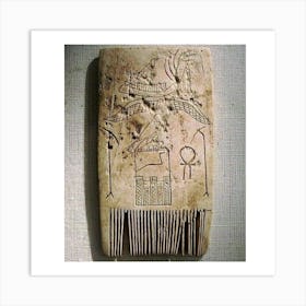 Egyptian Comb Art Print