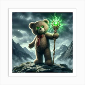 Teddy Bear With Magic Wand 1 Art Print