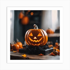 Halloween Pumpkin 7 Art Print