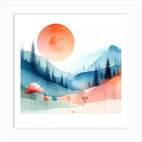 Landscape Painting 69 Art Print