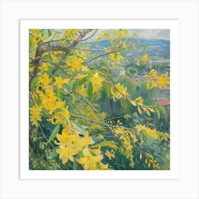 Yellow Blossoms 2 Art Print