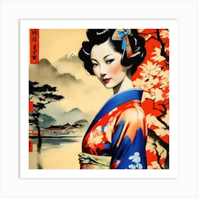 Geisha Art Print