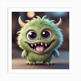 Cute monster 1 Art Print