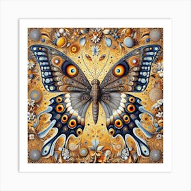Damien Hirst Butterfly Art 1 Art Print