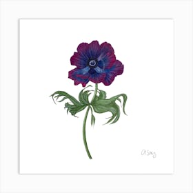 Pink And Purple Flower 2 Art Print