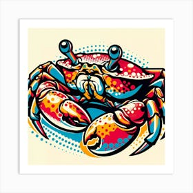 Pop Crab Art Print