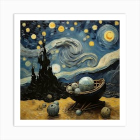 Starry Night art Art Print
