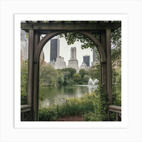 Central Park Lake Art Print