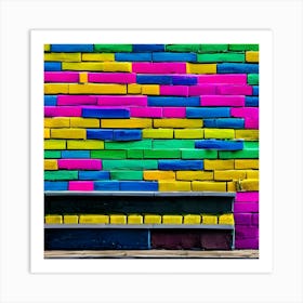 Scrambled Color Wall Art Print