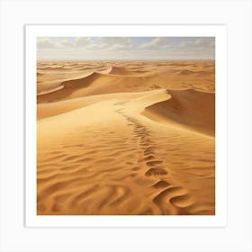 Footprints In The Sand Art Print