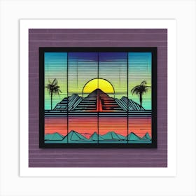 Egyptian Sunset 3 Art Print