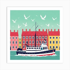 Swedish Town Art Print