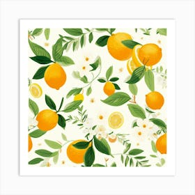 Fresh Watercolor Lemons Art Print