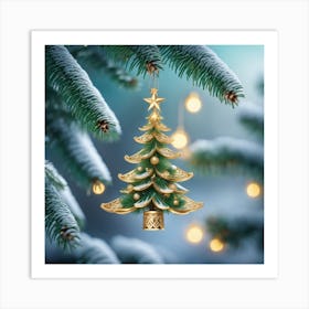 Christmas Tree Ornament Art Print