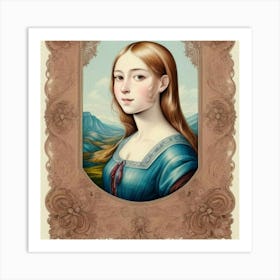 Portrait Of A Young Woman 5 Art Print