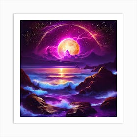 Alien moon Art Print