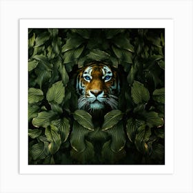 Tiger In The Jungle Art Print