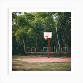 Basketball Court - Basketball Court Stock Videos & Royalty-Free Footage Art Print