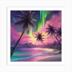 Tropical Sunset Art Print