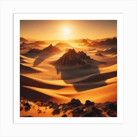 Desert Landscape 1 Art Print