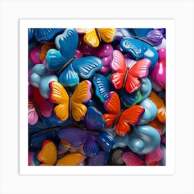 Colorful Butterflies 19 Art Print