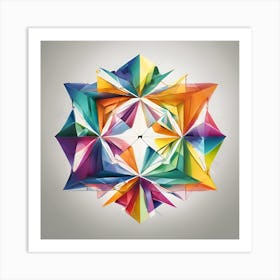 Origami Star Art Print