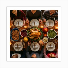 Thanksgiving Dinner 1 Art Print