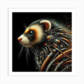 Robot Rat Art Print