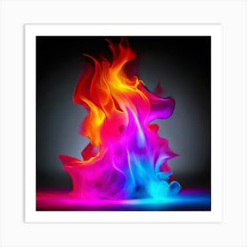 Color Brightness Vibrant Electric Power Gradient Vivid Intense Dynamic Radiant Glowing En (22) Art Print