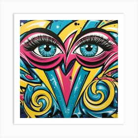 Eyes Women Art Print