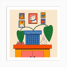 Plant Vase Art Print