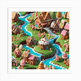 Christmas Village Art Print