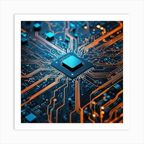 Computer Circuit Board 20 Art Print