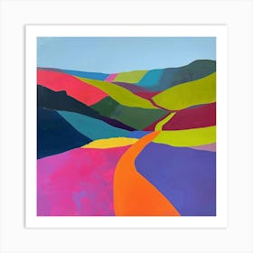 Colourful Abstract Yorkshire Dales National Park England 4 Art Print