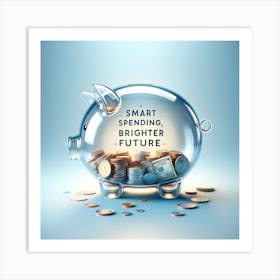 Smart spend bright future  Art Print