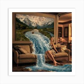 Waterfall 4 Art Print