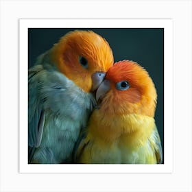 Lovebirds Art Print