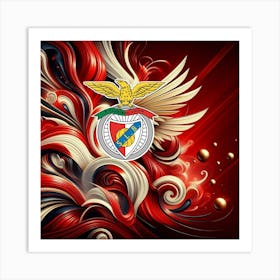 S.L. Benfica Logo Wall Art 15 Art Print