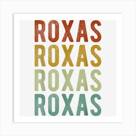 Roxas City Philippines Retro Art Print